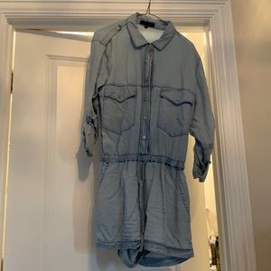 Denim romper